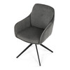 Jídelní židle, šedá, látka, DCH-P3174 GREY2