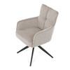 Jídelní židle, béžová, látka, DCH-P3170 LAN2
