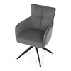 Jídelní židle, šedá, látka, DCH-P3170 GREY2