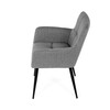 Jídelní židle, šedá, látka, DCH-P3146 SIL2