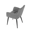 Jídelní židle, šedá, látka, DCH-P3146 SIL2