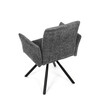 Jídelní židle, šedá, látka bouclé, DCH-W1117 GREY2