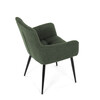 Jídelní židle, zelená, látka, DCH-P3146 GRN2