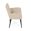 Jídelní židle, béžová, látka, DCH-P3146 CRM2
