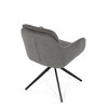 Jídelní židle, šedá, látka, DCH-P3174 GREY2