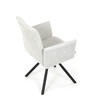 Jídelní židle, krémová, látka bouclé, DCH-W1117 CRM2