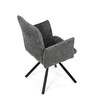 Jídelní židle, šedá, látka bouclé, DCH-W1117 GREY2