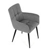 Jídelní židle, šedá, látka, DCH-P3146 SIL2