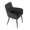 Jídelní židle, šedá, látka, DCH-P3146 GREY2