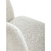 Jídelní židle, krémová, látka bouclé, DCH-W1117 CRM2