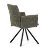 Jídelní židle, zelená, látka bouclé, DCH-W1117 GRN2