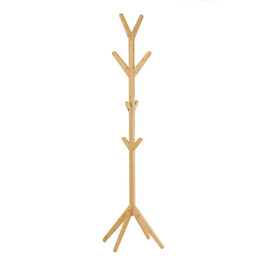 Stojanový věšák, bambus, přírodní, DR-B017 NAT