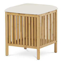 Taburet s úložným prostorem, bambus, přírodní, DR-B066 NAT