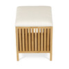 Taburet s úložným prostorem, bambus, přírodní, DR-B066 NAT