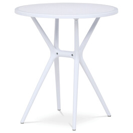 Zahradní stůl plast, bílá, DT-X7007 WT