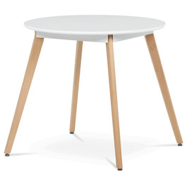 Kulatý jídelní stůl 80x80cm, mdf DT-316 WT