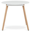 Kulatý jídelní stůl 80x80cm, mdf DT-316 WT