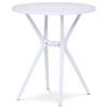 Zahradní stůl plast, bílá, DT-X7007 WT
