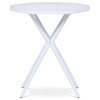 Zahradní stůl plast, bílá, DT-X7007 WT