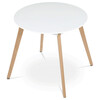 Kulatý jídelní stůl 80x80cm, mdf DT-316 WT