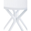 Zahradní stůl plast, bílá, DT-X7007 WT