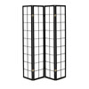 Paraván, masiv, černá, EF-E804 BK