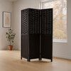 Paraván, masiv, černá, EF-L145 BK