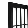 Paraván, masiv, černá, EF-E803 BK
