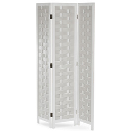 Paraván, masiv, bílá, EF-L186 WT