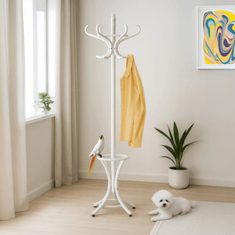 Věšák, masiv, bílá, F-2059 WT