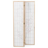 Paraván, masiv, bílá, EF-L185 NAT