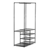 Stojan na šaty, kov, černá, GD-172 BK
