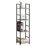 Regál, mdf, hnědá, GD-214 OAK