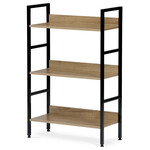 Regál, mdf, hnědá, GD-313 OAK