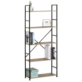 Regál, mdf, hnědá, GD-225 OAK