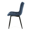 Jídelní židle, modrá, látka, HC-462 BLUE2