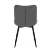 Jídelní židle, šedá, látka, HC-462 GREY2