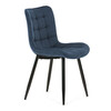 Jídelní židle, modrá, látka, HC-462 BLUE2