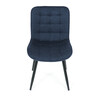 Jídelní židle, modrá, látka, HC-462 BLUE2