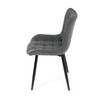 Jídelní židle, šedá, látka, HC-462 GREY2
