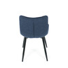 Jídelní židle, modrá, látka, HC-462 BLUE2