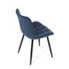 Jídelní židle, modrá, látka, HC-462 BLUE2