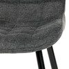 Jídelní židle, šedá, látka, HC-462 GREY2