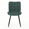 Jídelní židle, zelená, látka, HC-462 GRN2