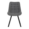 Jídelní židle, šedá, látka, HC-465 GREY2