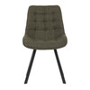 Jídelní židle, zelená, látka, HC-465 GRN2