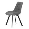 Jídelní židle, šedá, látka, HC-465 GREY2