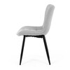 Jídelní židle, šedá, látka, HC-462 SIL2