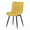 Jídelní židle, žlutá, látka, HC-462 YEL2