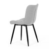 Jídelní židle, šedá, látka, HC-462 SIL2